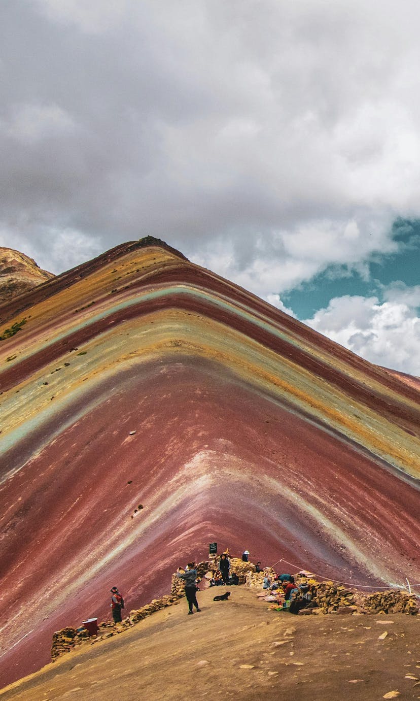 Rainbow mountain in Cusco, Peru