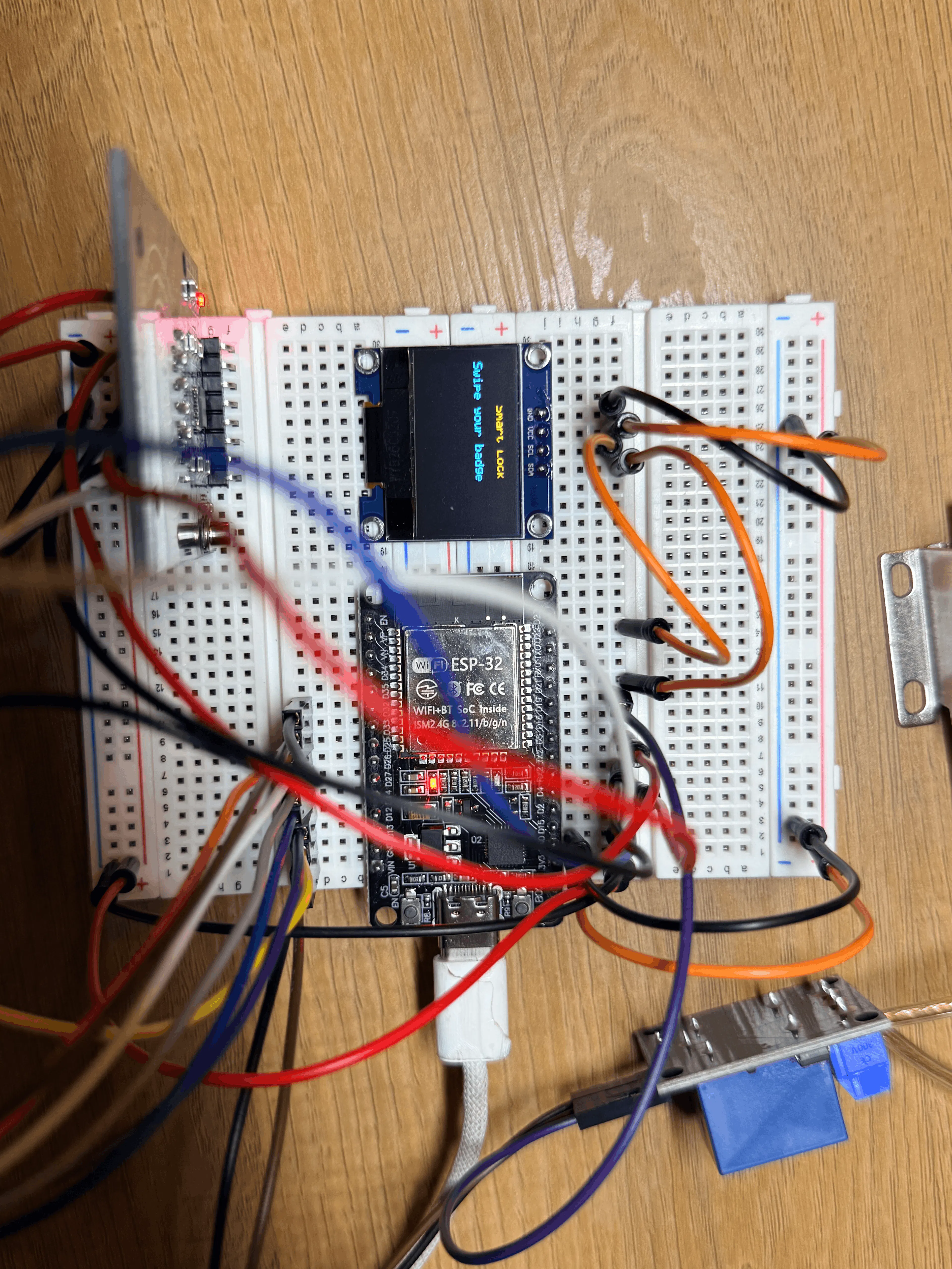 Top photo of the ESP32 Smart Lock