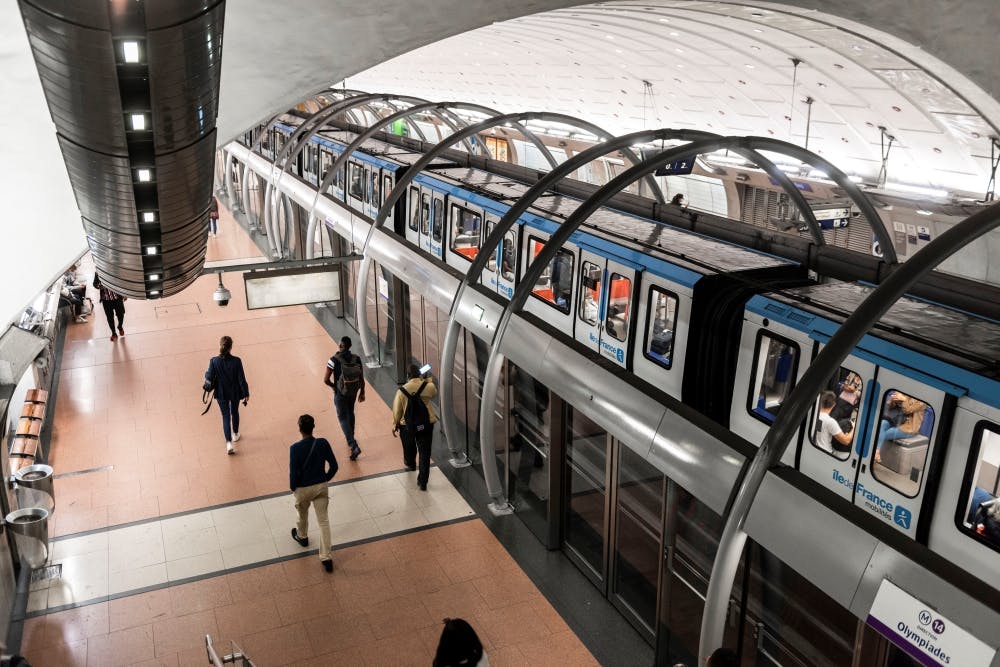 Uma linha MP14 na estação de metrô Olympiades na linha 14 © Cyril BADET - Ile-de-France Mobilités