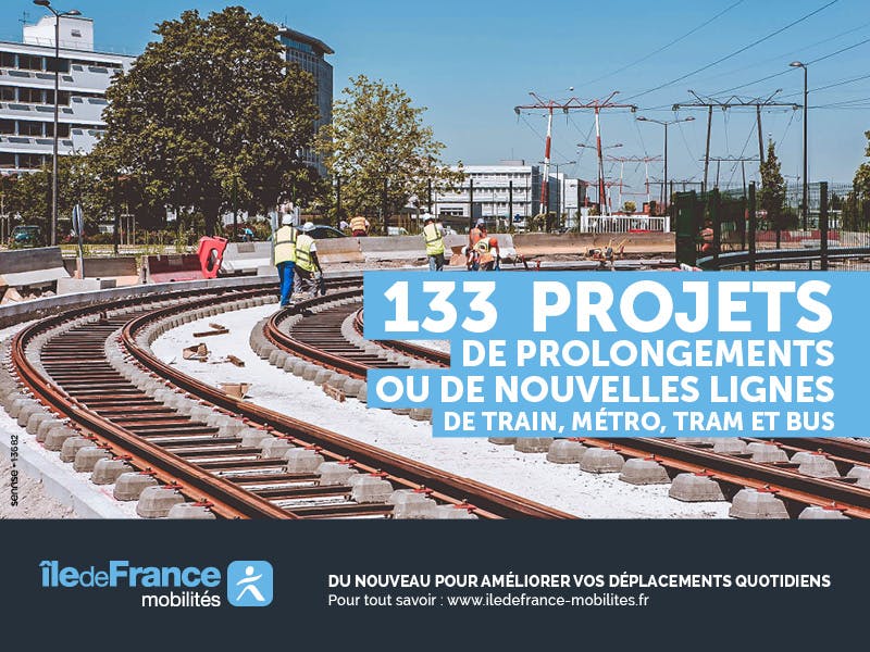 Visuel pour la campagne Travaux de prolongement de nouvelles lignes de transports