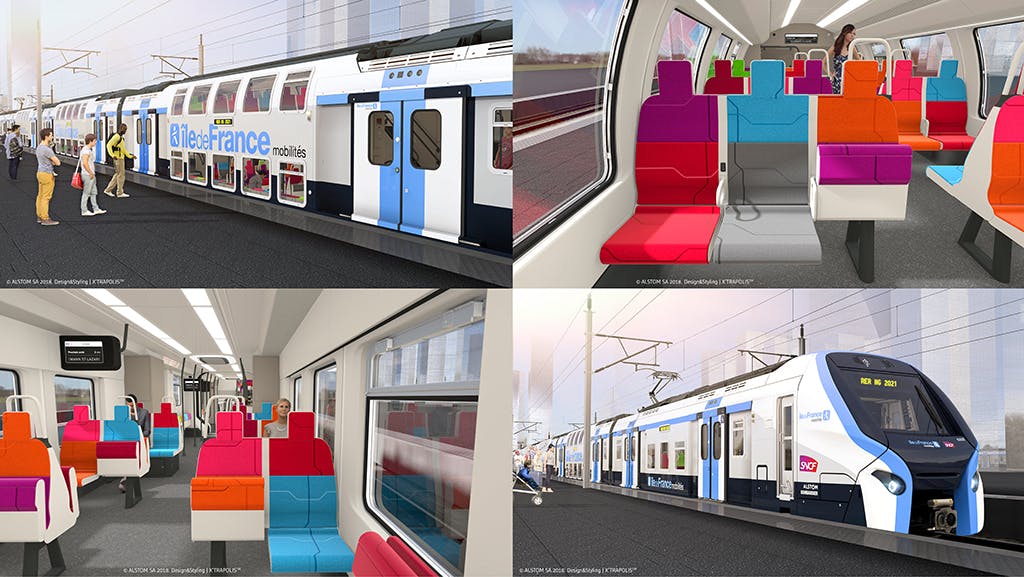 L'intérieur du futur RER d'île-de-France