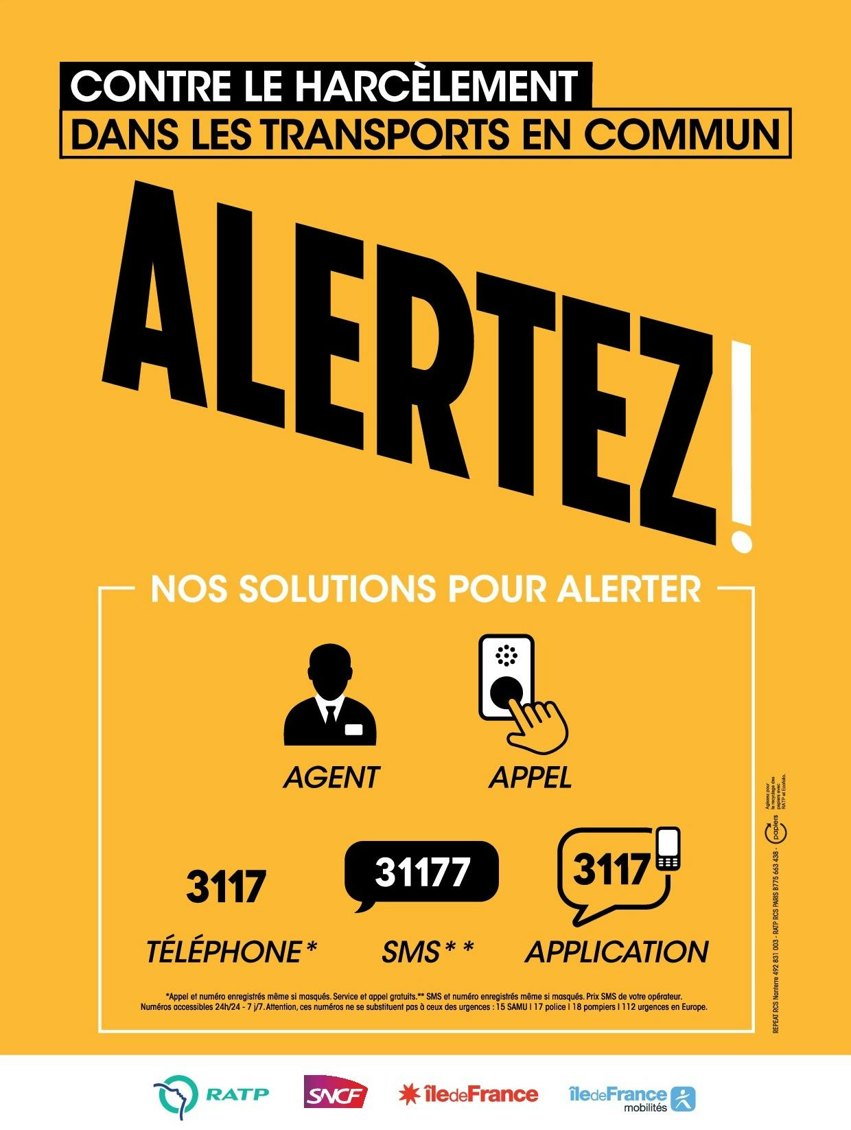 Campagne Île-de-France Mobilités : La lutte contre le harcèlement dans les transports en commun