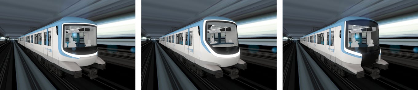 Enquête île-de-France mobilités : Proposition de 3 designs de métro à choisir pour la ligne 15, 16 et 17