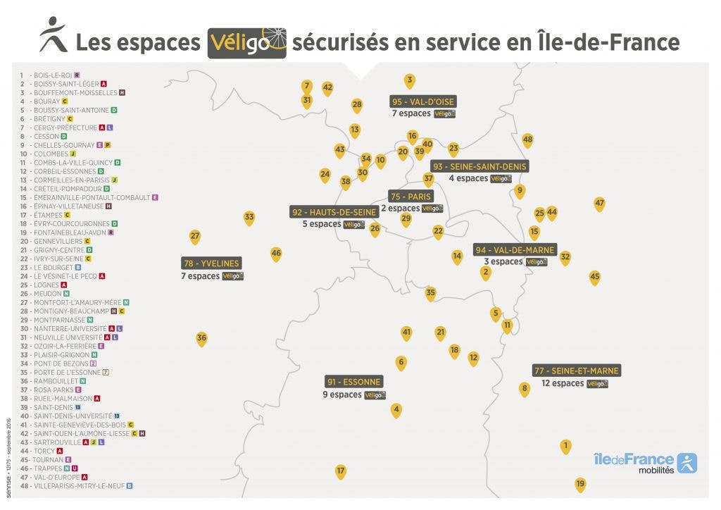 Cartographie espace Véligo
