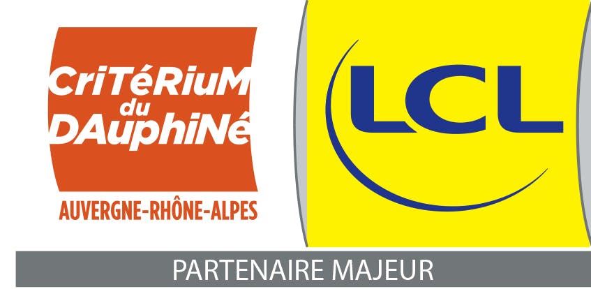 Logo co-brandé LCL Critérium du Dauphiné
