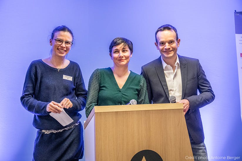 Adeline Linsart,  Anne-Charlotte Barrot  et Fabrice Bernard  : Crédit photo Antoine Berger