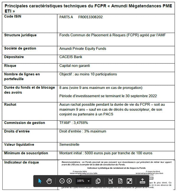 Amundi Mégatendances PME