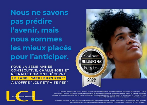 Label Meilleur PER : LCL Retraite PER