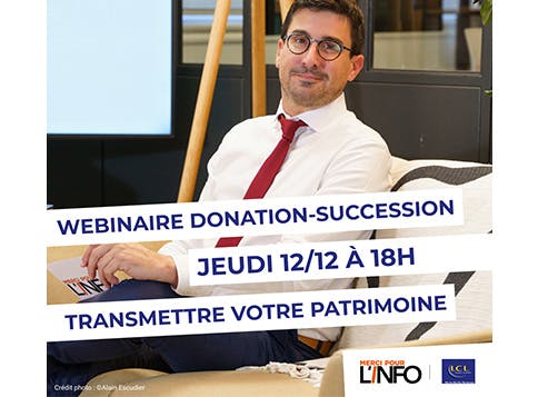 Webinaire spécial Donation Succession