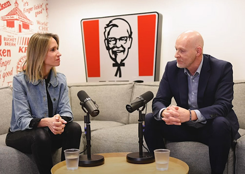 Christophe Humbert, directeur Franchise LCL, et Isabelle Herman, DG réseau KFC, parlent Franchise.
