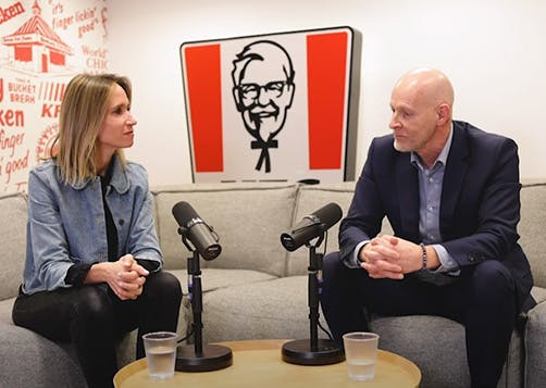 Christophe Humbert, directeur Franchise LCL, et Isabelle Herman, DG réseau KFC, parlent Franchise.