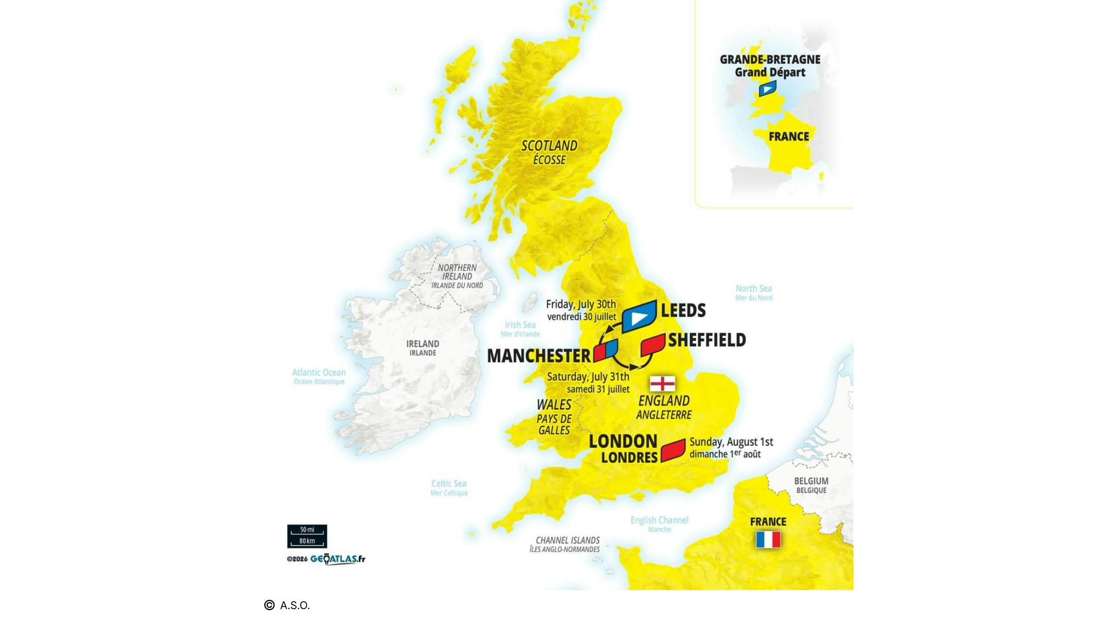 Révélation parcours Tour de France Femmes avec Zwift 2027 grande bretagne