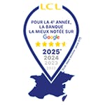 LCL Banque la mieux notée sur Google en 2025