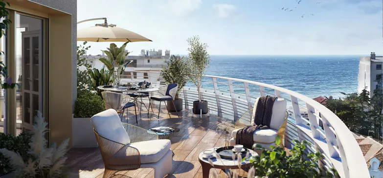 Appartements neufs de grand standing avec vue mer à deux pas des plages à La Baule