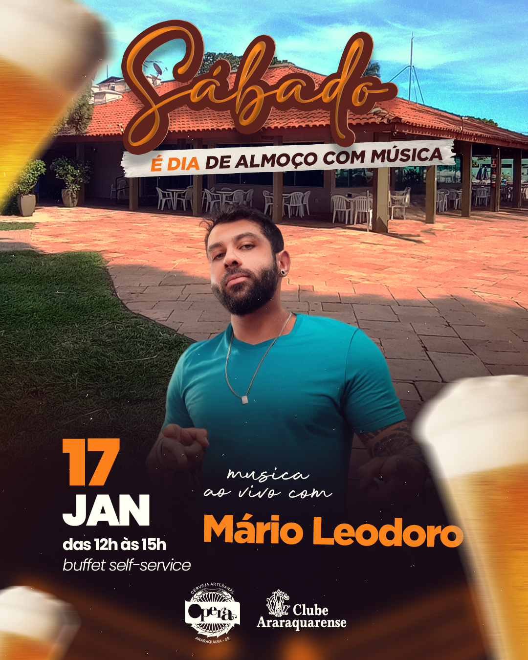 imagem almoco com musica