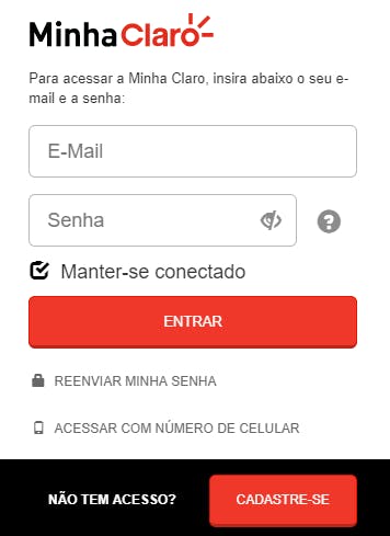 Login Minha Claro