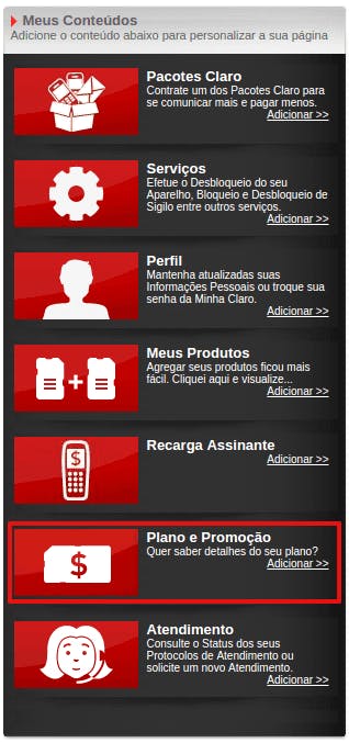 Informativo de consumo Claro
