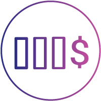 ilustração de bateria com cifrão para representar economia