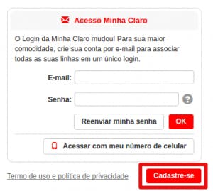 Minha Claro consumo