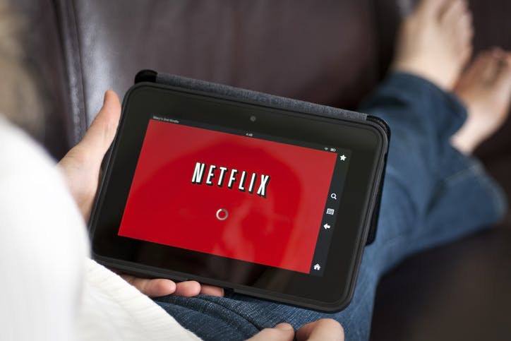 Netflix - Assistindo no tablet