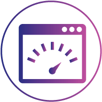 Ilustração de indicador de velocidade com 4G da Vivo