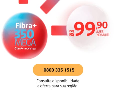 Promoção Claro Internet 350 Mega