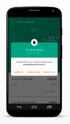 celular fatura digital nextel