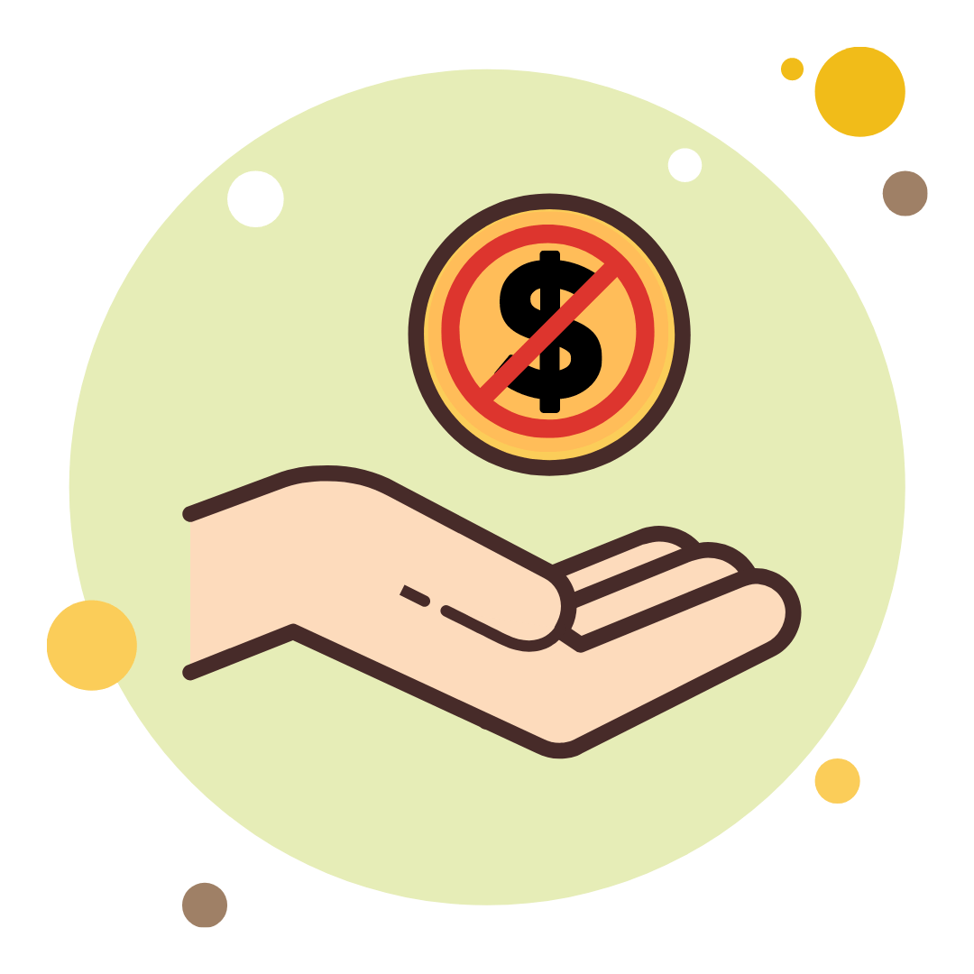 ilustração sem dinheiro