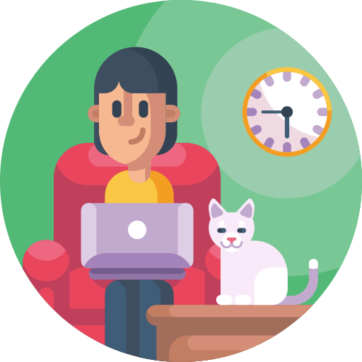 ícone mulher com gato