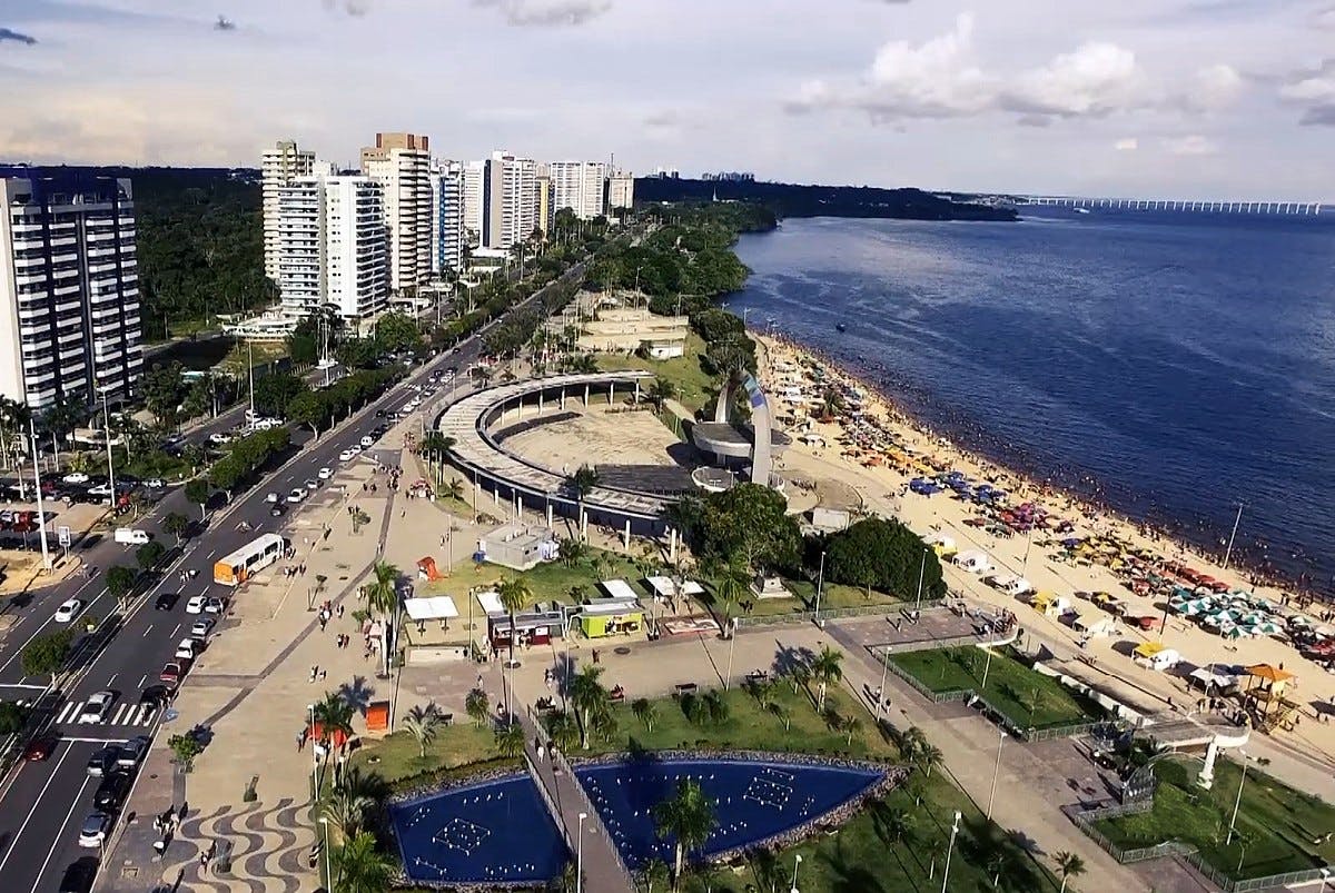manaus, praia de ponta negra