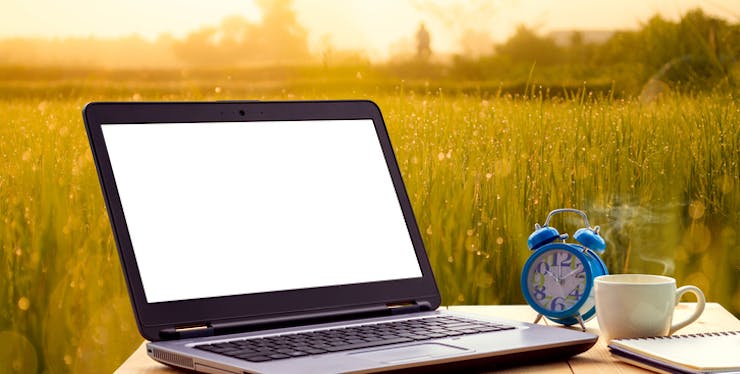 Notebook em zona rural