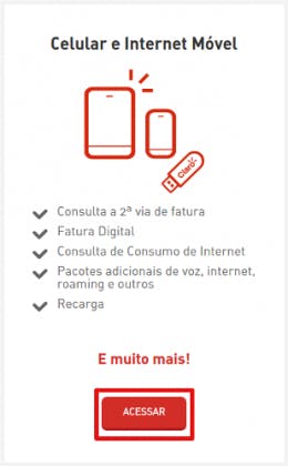 Extrato de consumo Claro