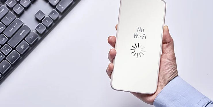 Celular sem conexão Wi-Fi