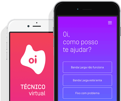 ícone suporte técnico virtual da OI