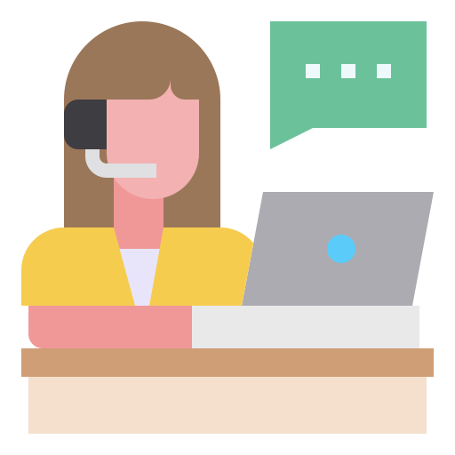 Ilustração de atendimento telefônico