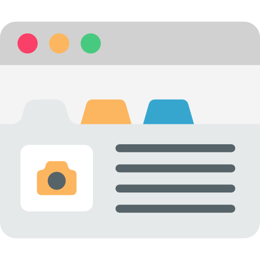 Ilustração de abas de internet