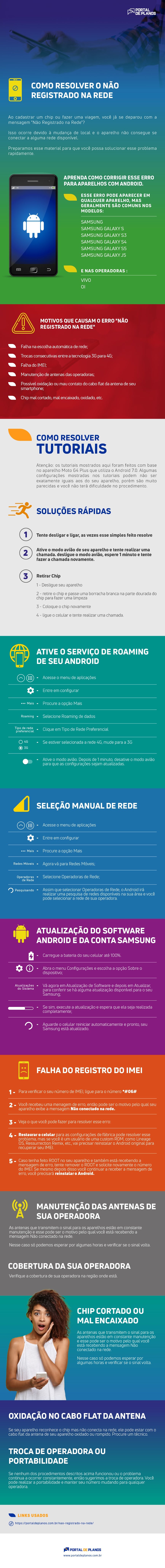 não registrado na rede solução