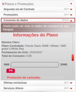 Consumo Claro - Planos e promoções