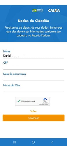 Preencha seus dados