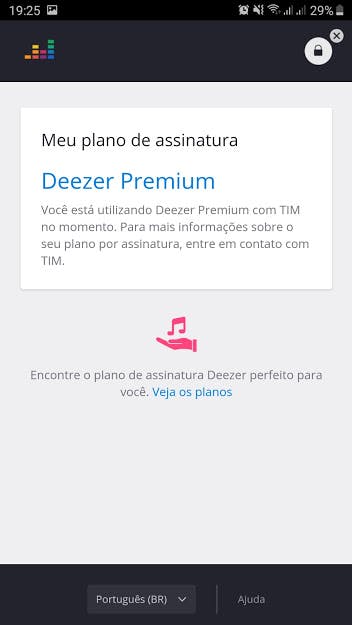 Aplicativos Deezer TIM