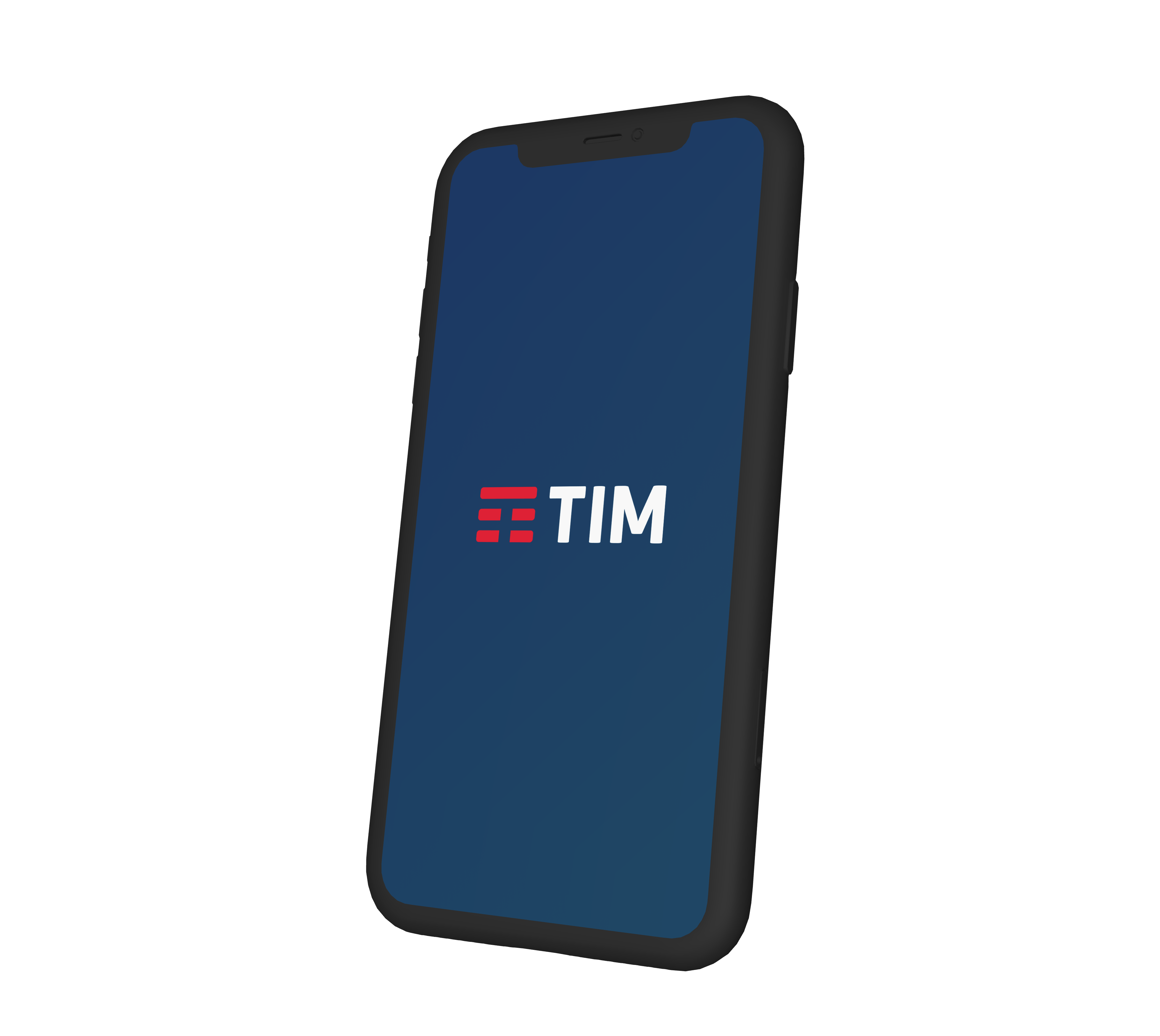 Logotipo da marca TIM na tela do celular
