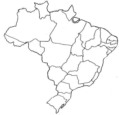 desenho de mapa do brasil