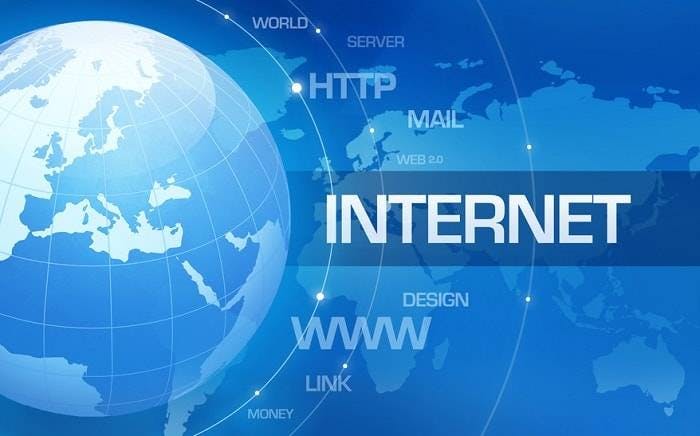 Ilustração de rede de internet