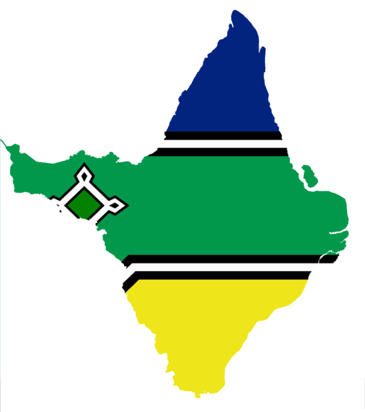mapa amapá com bandeira