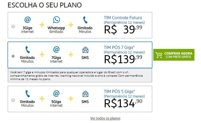 planos tim loja online