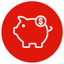 Icone de cofre - Economia