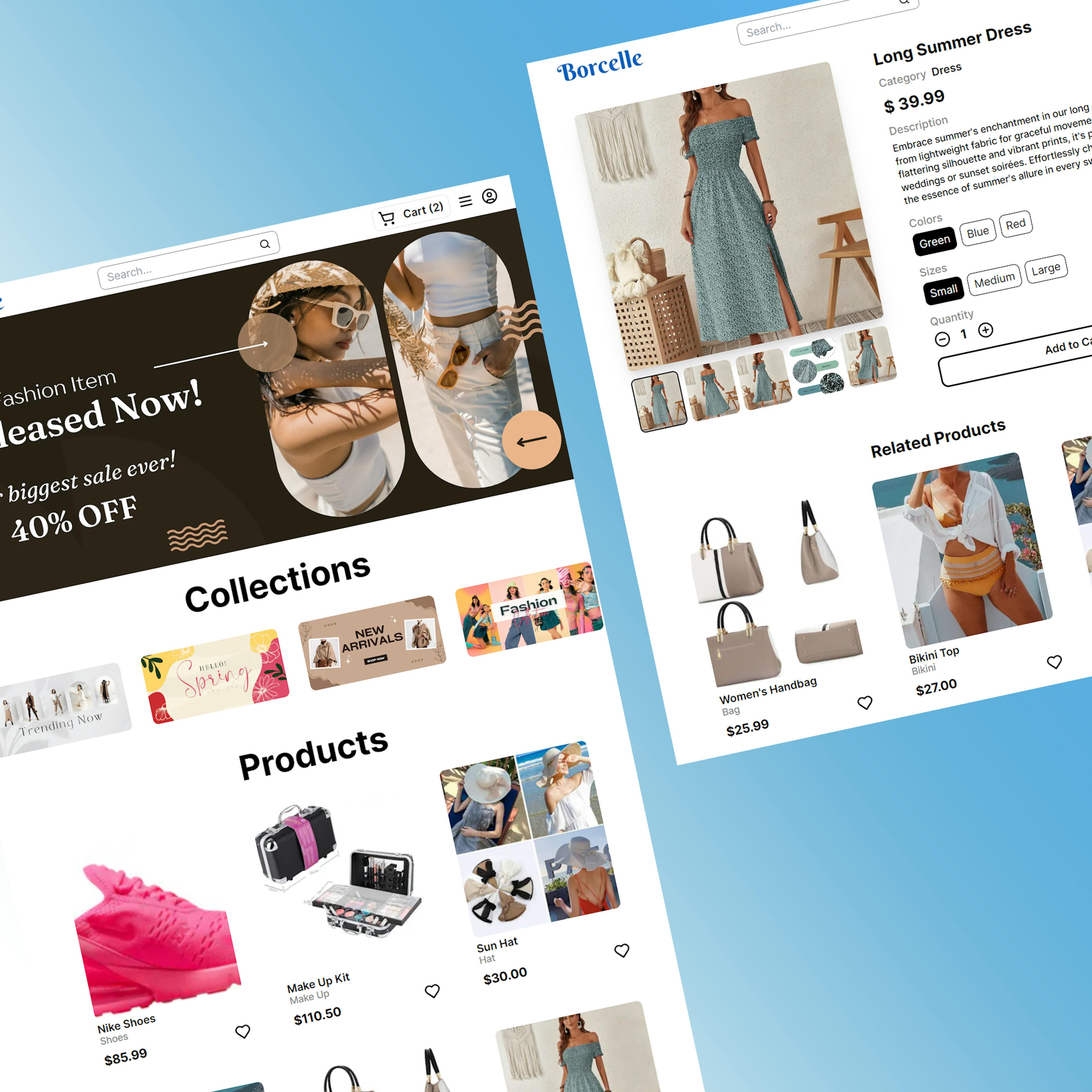 Borcelle Online Store