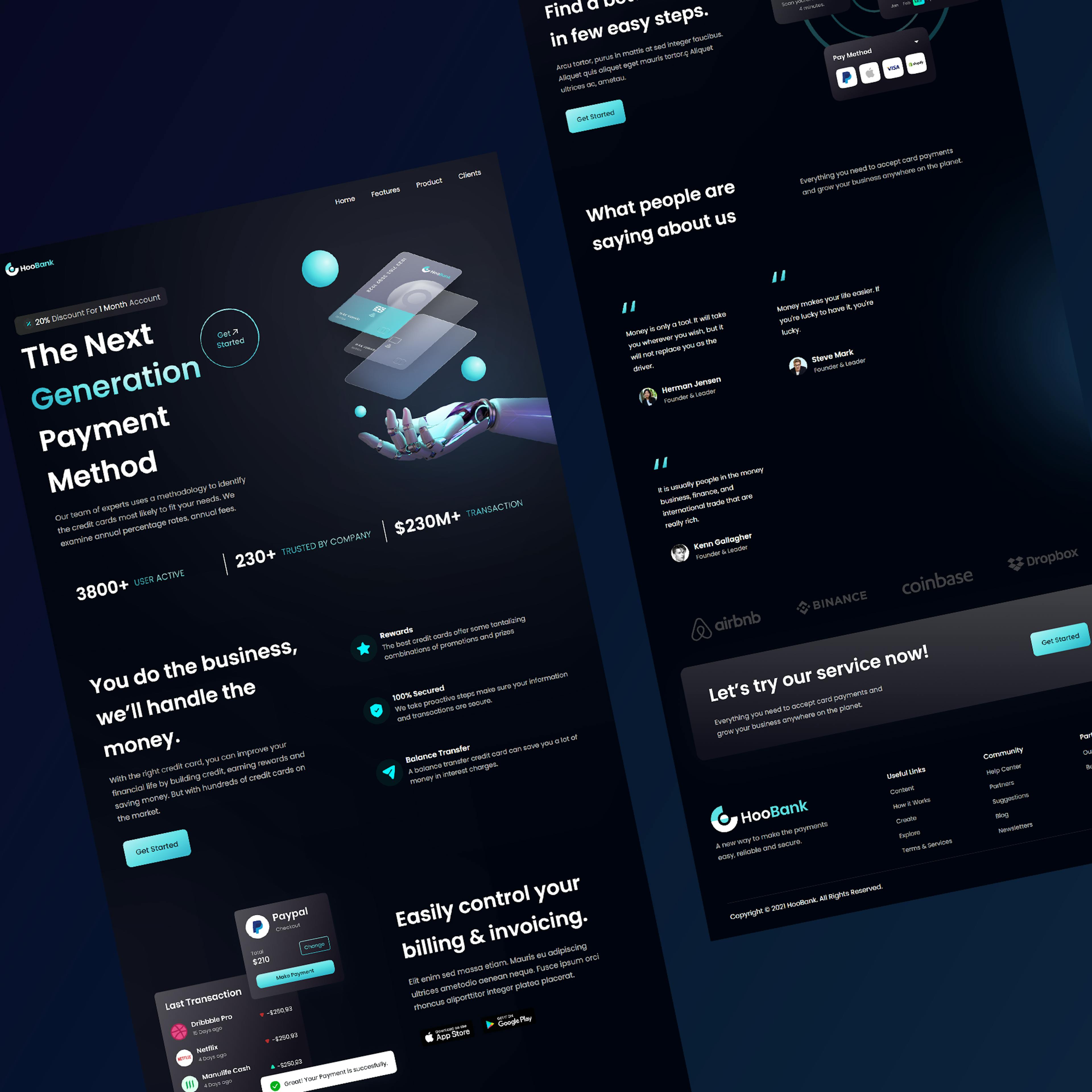 Hoobank, A Banking App