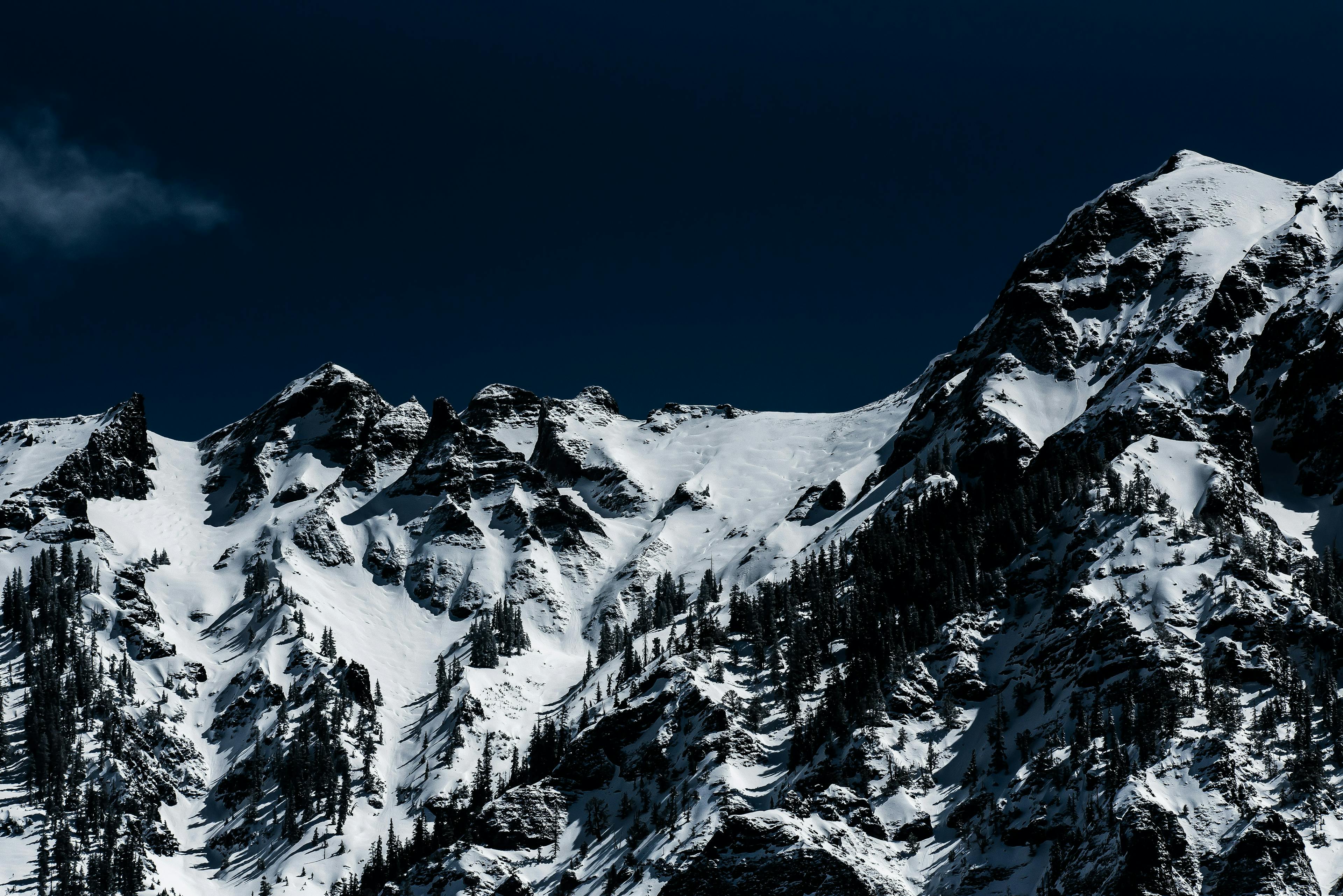 snowy mountains