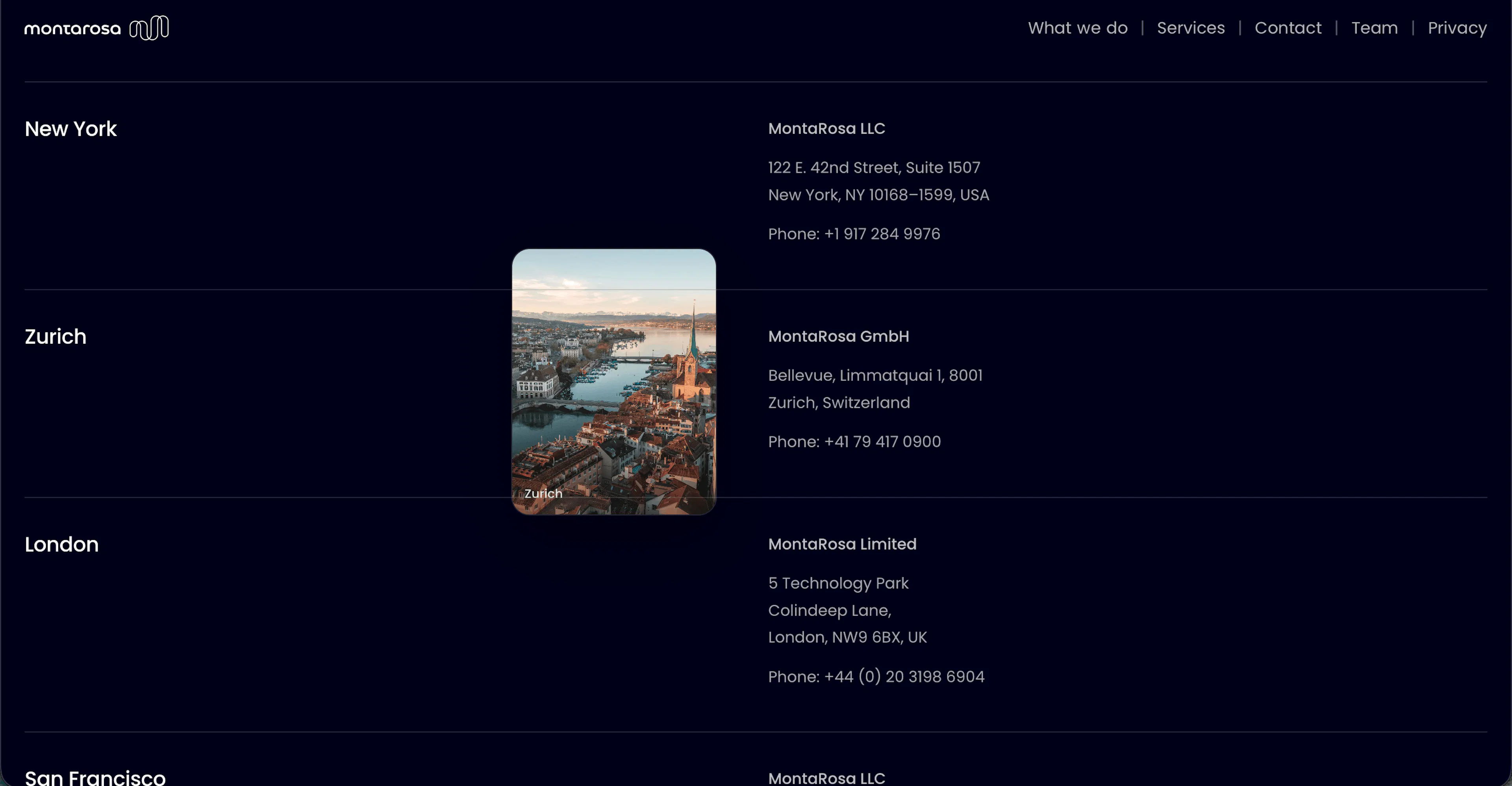 montarosa page
